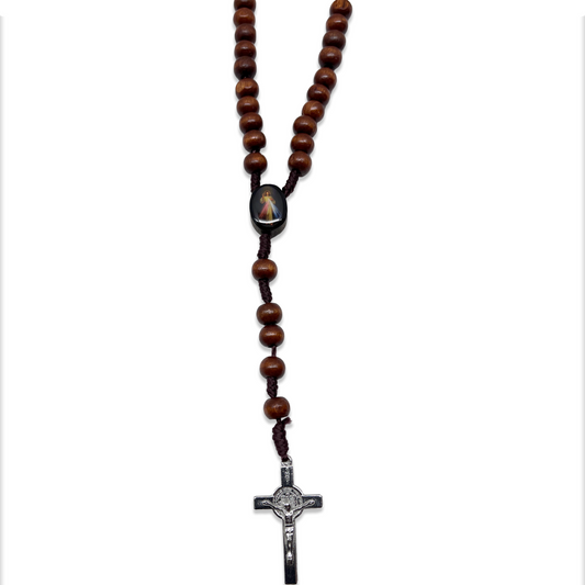 Divine Mercy Wooden Rosary