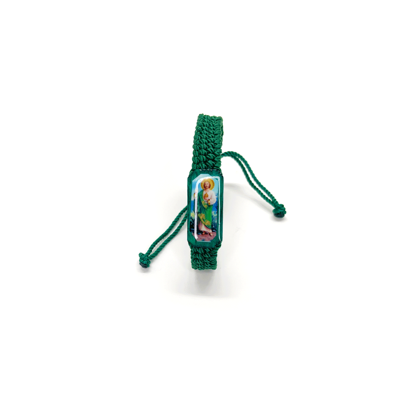 St Jude Green Bracelet/San Judas Adult Adjustable