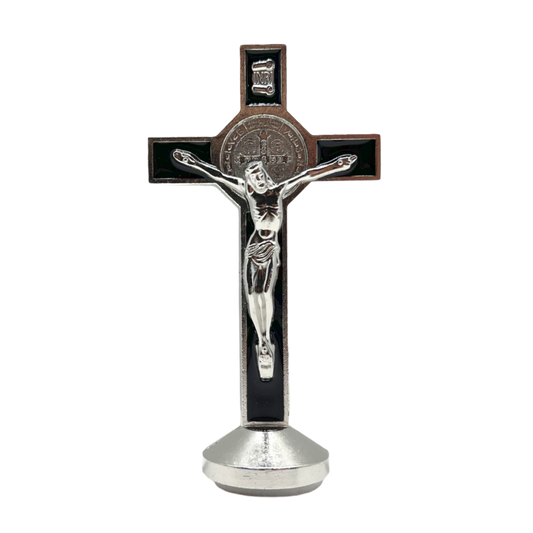 Dashboard St. Benedict Crucifix 3 Inch Black