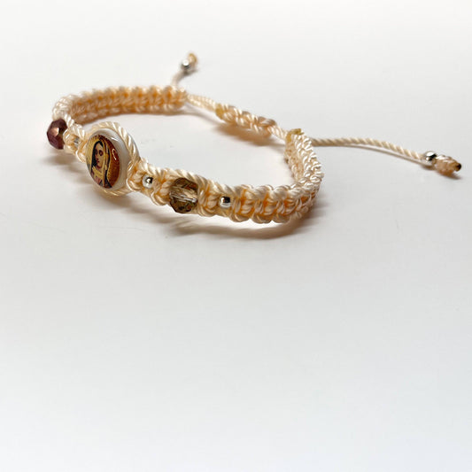 Our Lady of Guadalupe Bracelet Beige