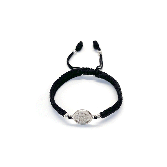 St Benedict Bracelet Black