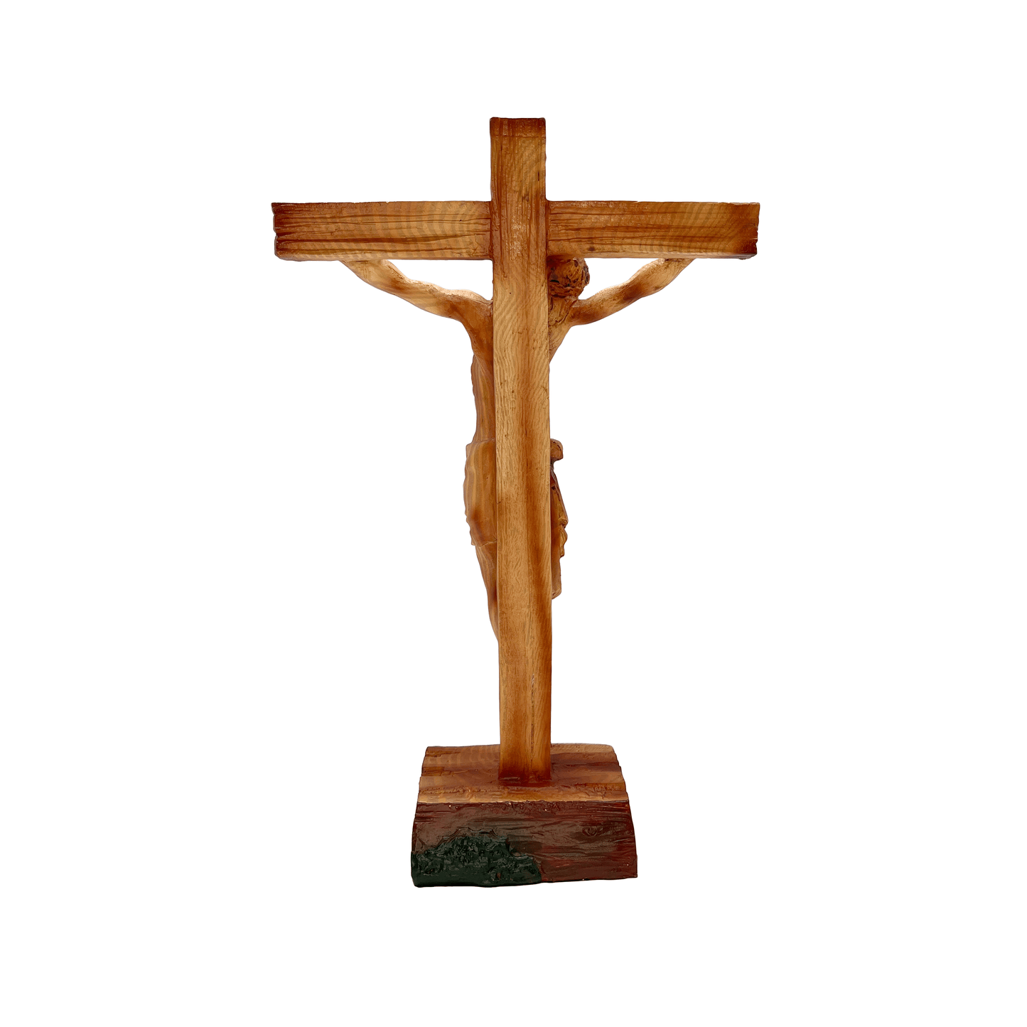 Jesus Christ on the Cross with Crown of Thorns Crucifix back