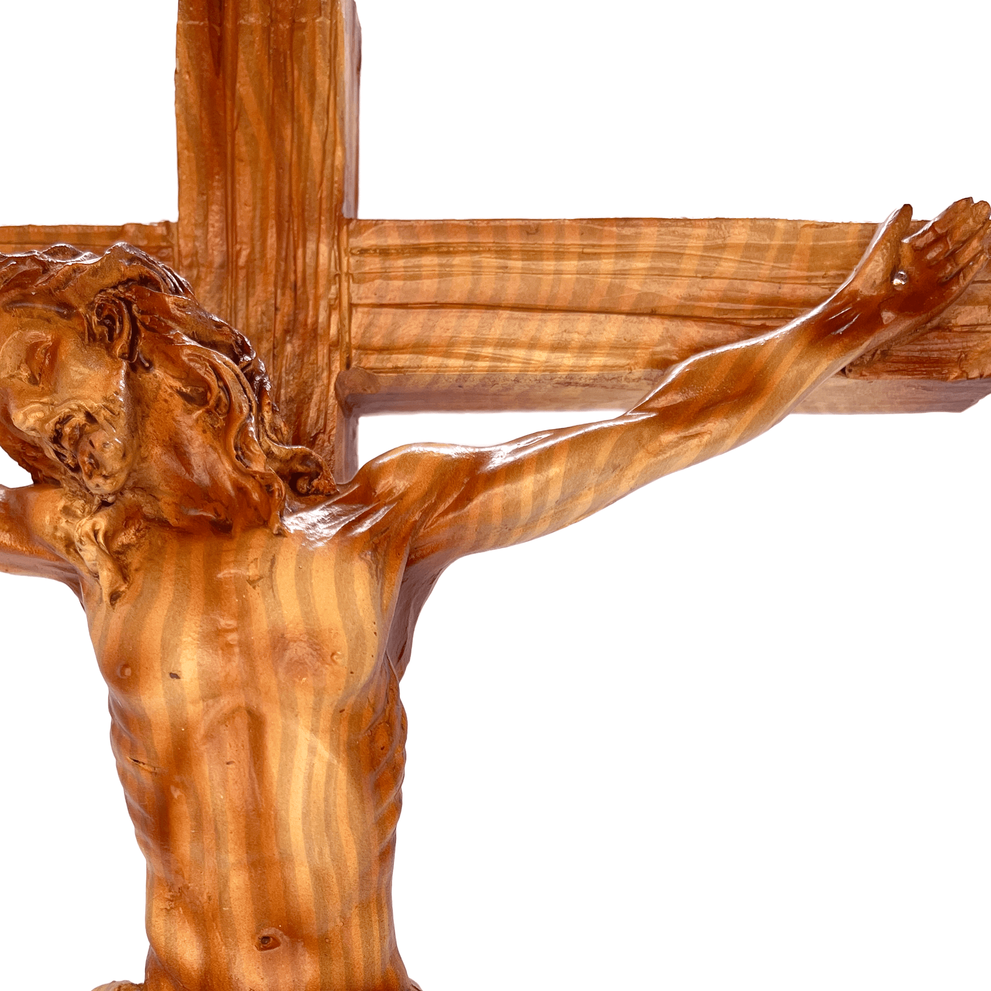 Jesus Christ on the Cross with Crown of Thorns Crucifix zoomed