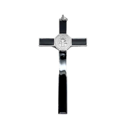 st benedict crucifix back medal