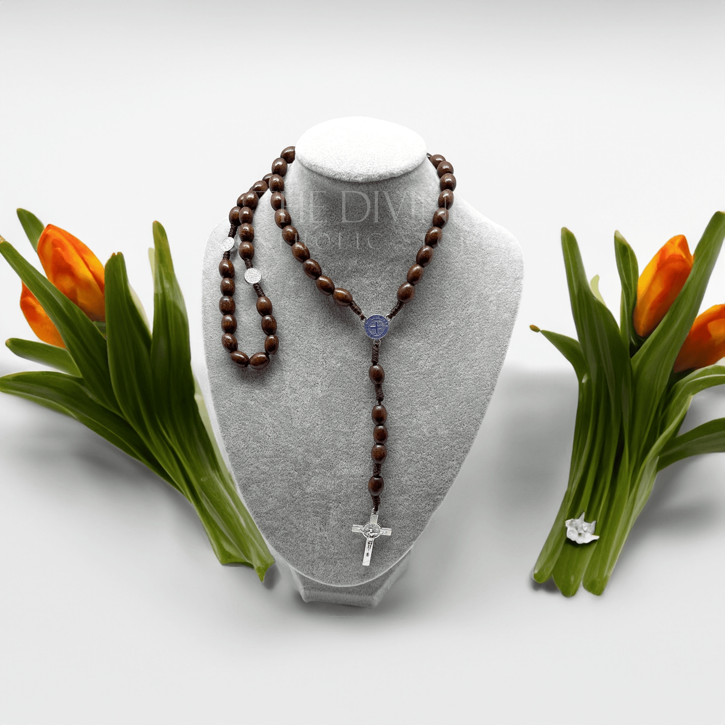 St Benedict Wooden Rosary