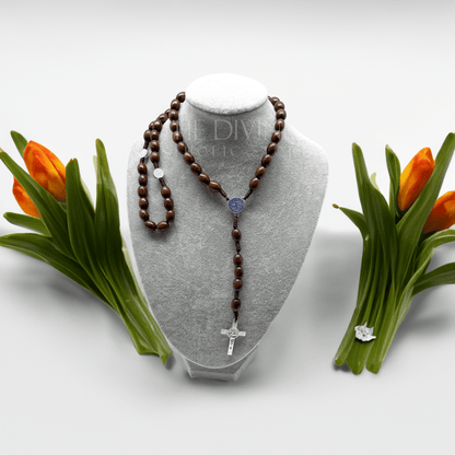 St Benedict Wooden Rosary