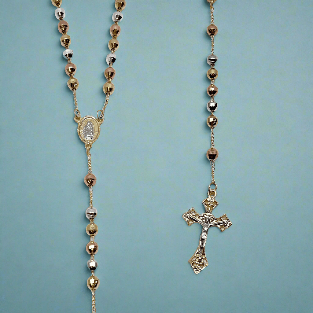 Guadalupe Gold Plated Rosary Style 1152