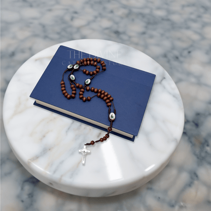 St Jude Brown Wood Rosary
